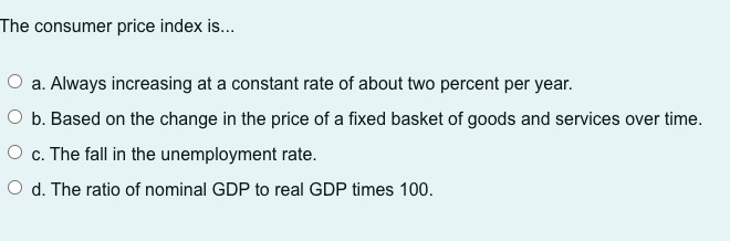 percent per year. D b. Based on the change in the price