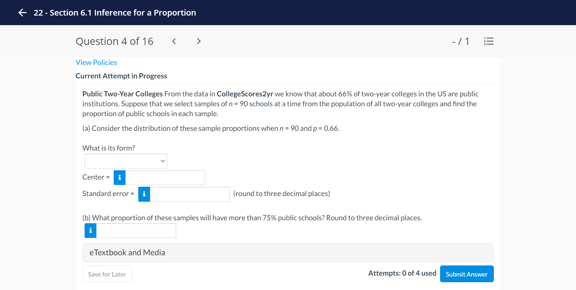 population with proportion p = 0.35 for sample sizes of n =