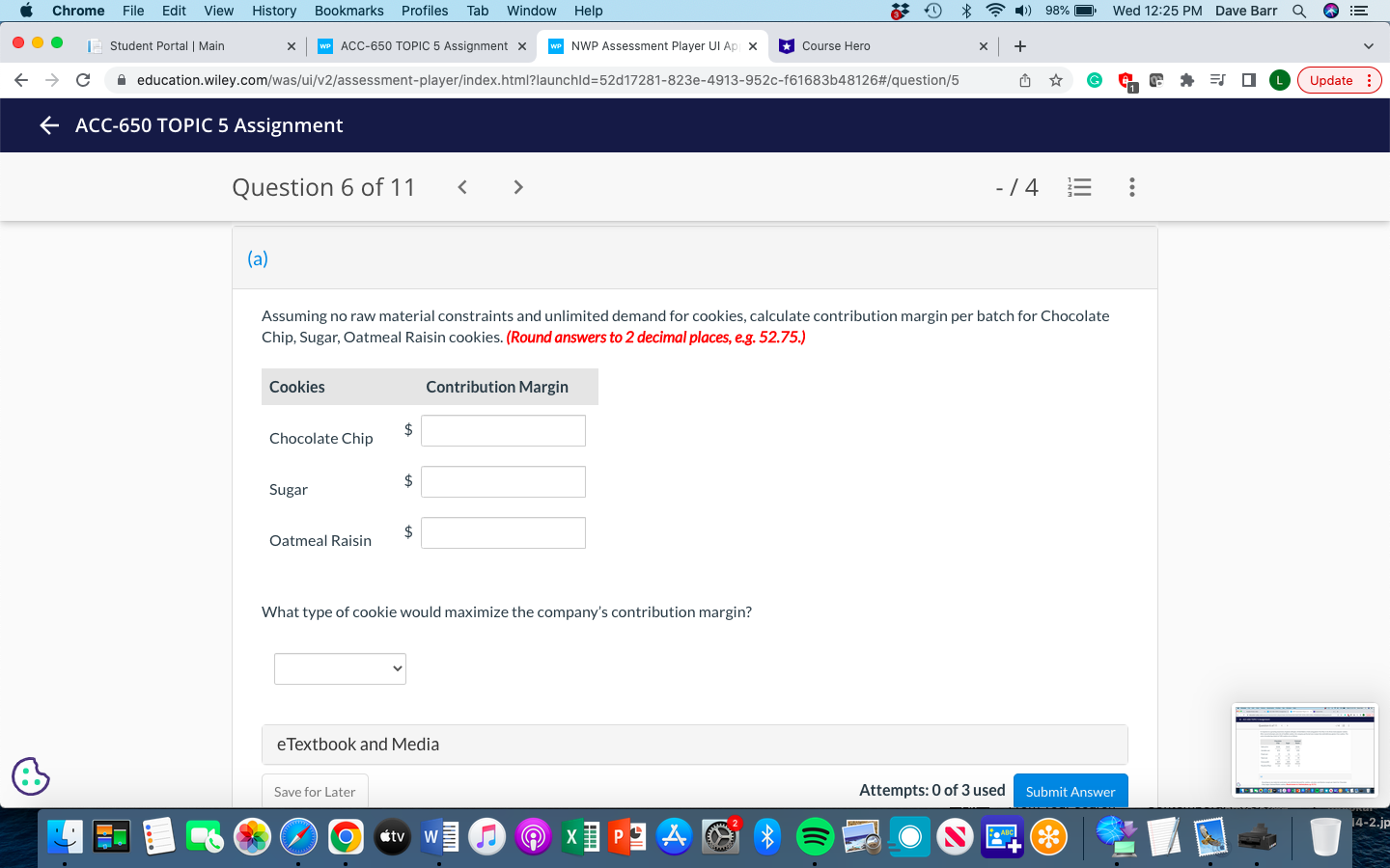 NWP Assessment Player UI Ap x Course Hero X + C A