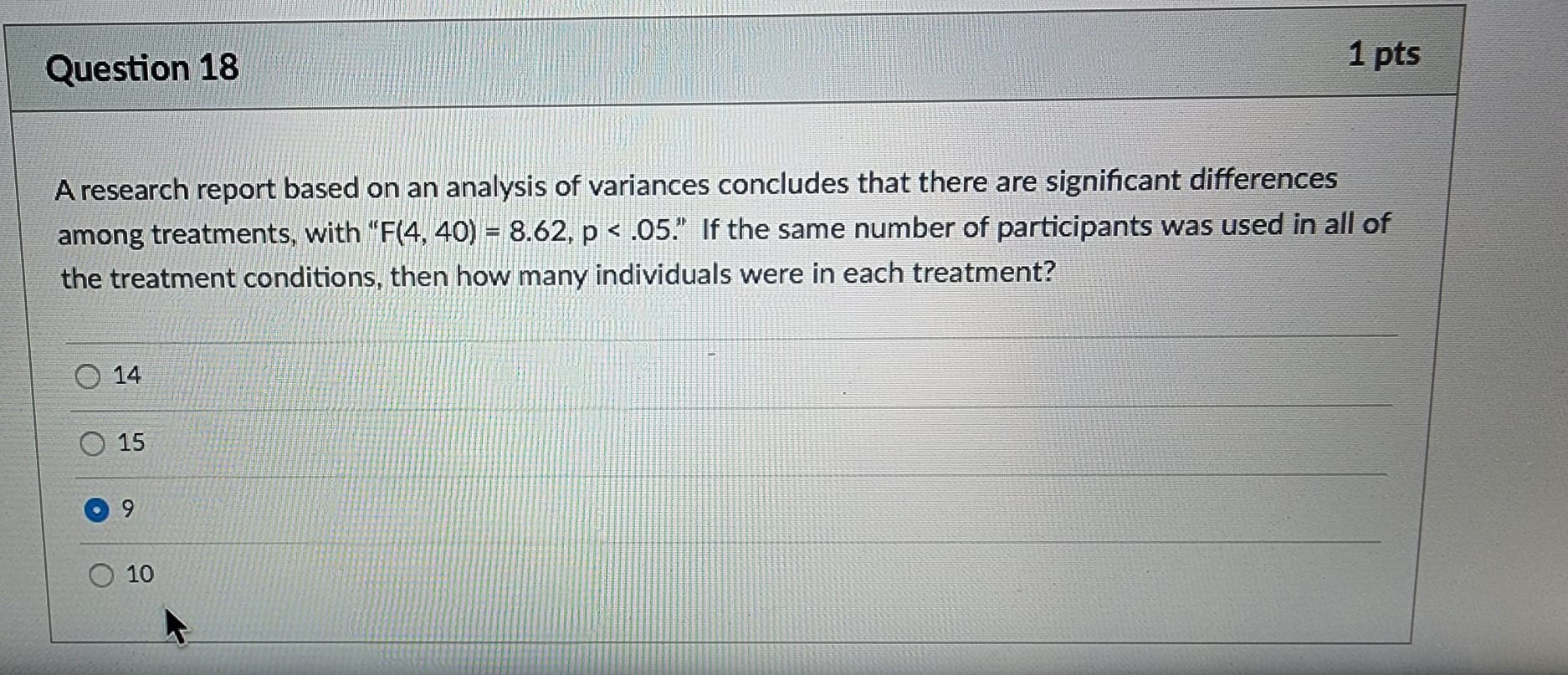 significant. True FalseQuestion 23 1 pts Suppose a researcher uses data from