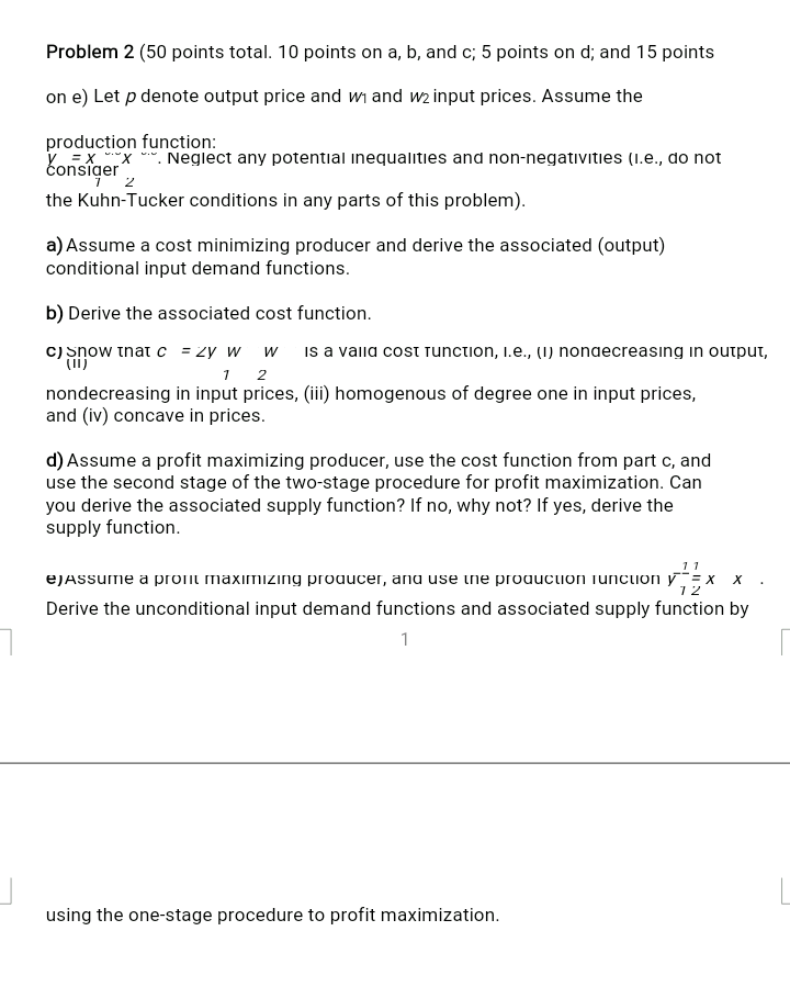 Please help me solve thi following question Problem 2 (50 points total.