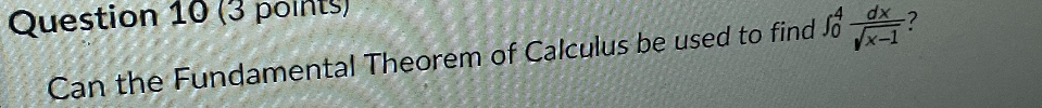 J.5 - dx 3xCan the Fundamental Theorem of Calculus be used to