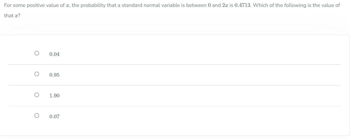 the area between z = -1.03 and z = 1.23? O 0.0422