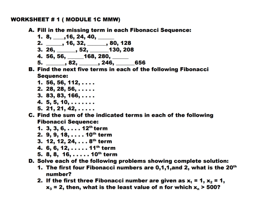 sum of the following arithmetic sequence: 1. 10+ 15+2u+...35"'term 2. 3D+24+18+...20\""term 3.