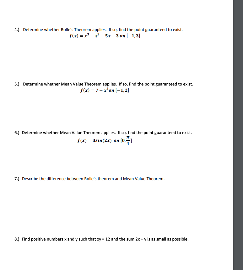which points (if any) produce: Absolute Maxima Absolute Minima . . Relative