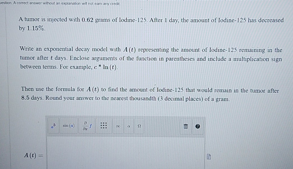 snhu mat140 estion. A correct answer without an explanation will not earn