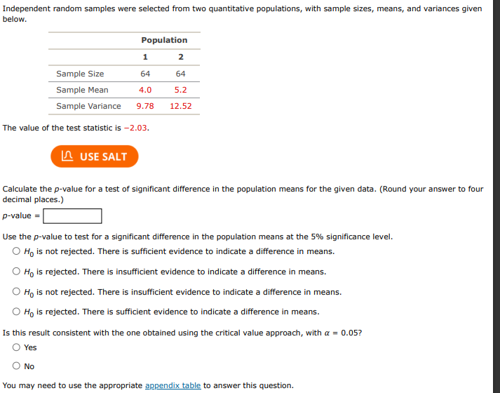 data given below. Using the p-val approach for the data given below,