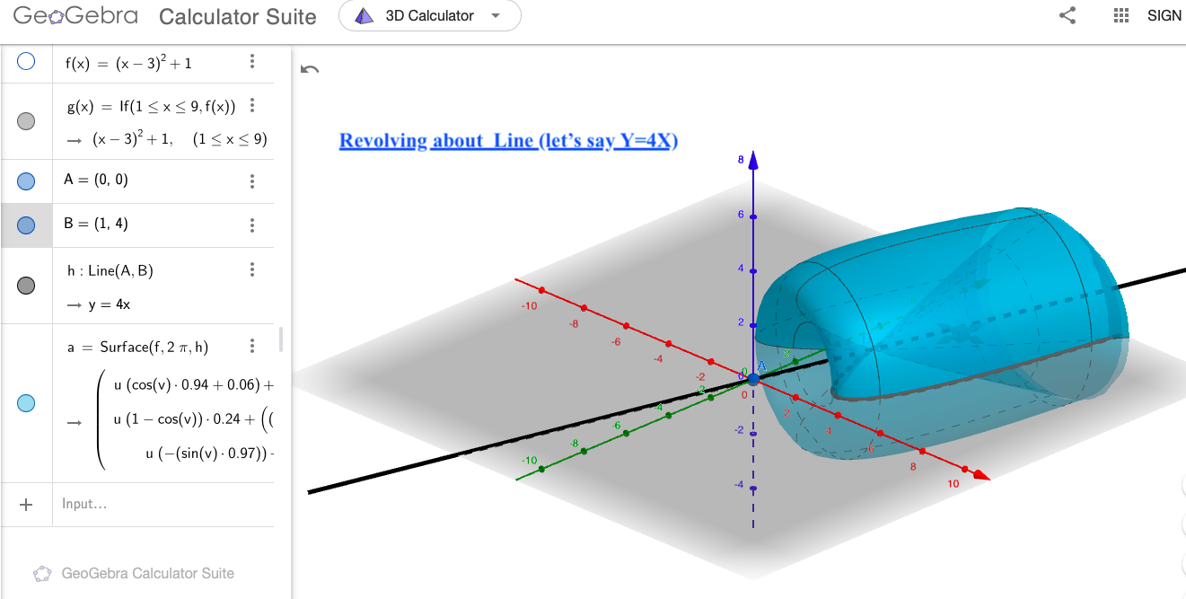 After you completed GeoGebra graphing part, Please do the calculation part based