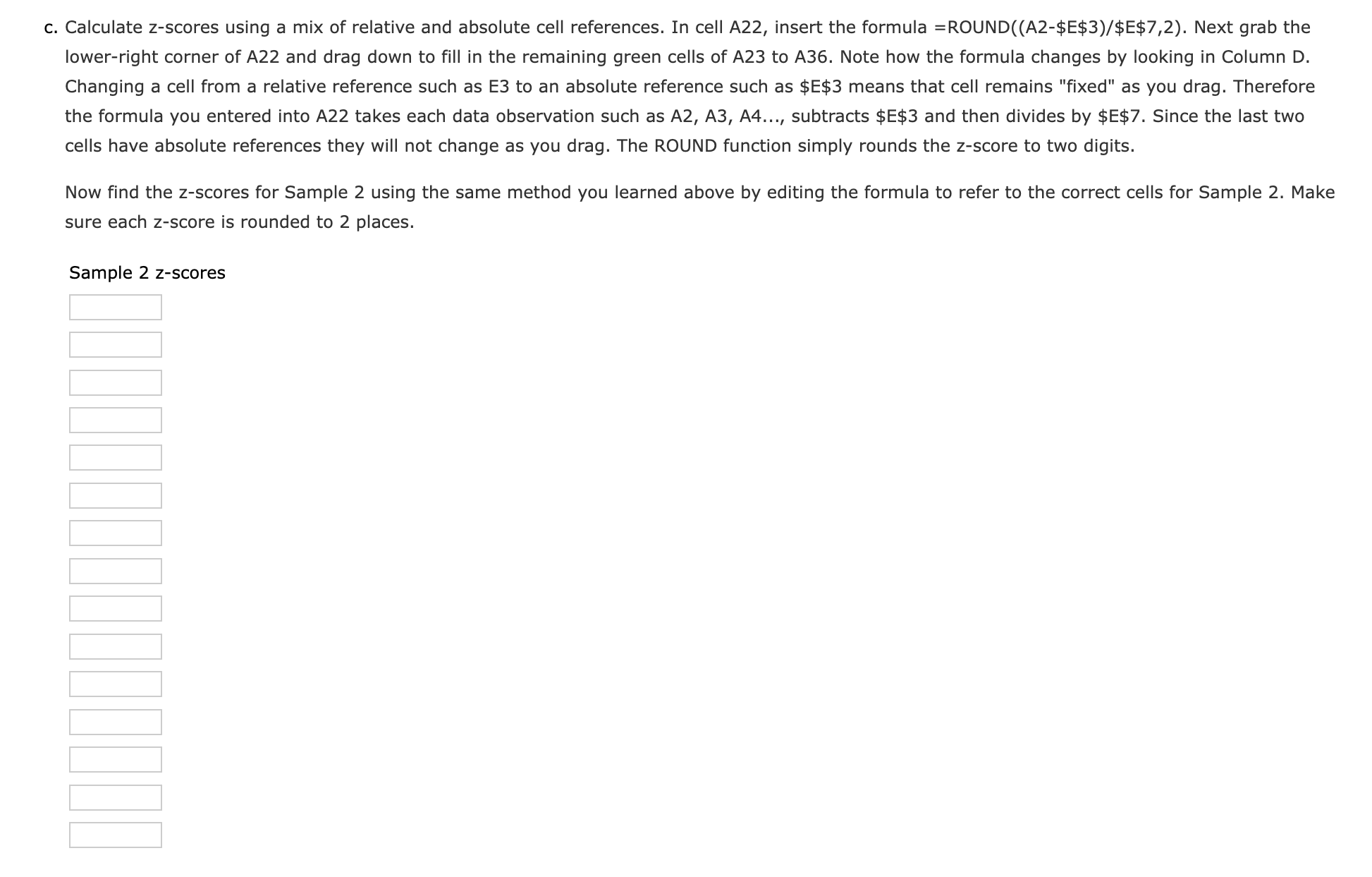 and Coorelation Formulas Sample 1 Sample 2 62 63 WNE #N/A 81