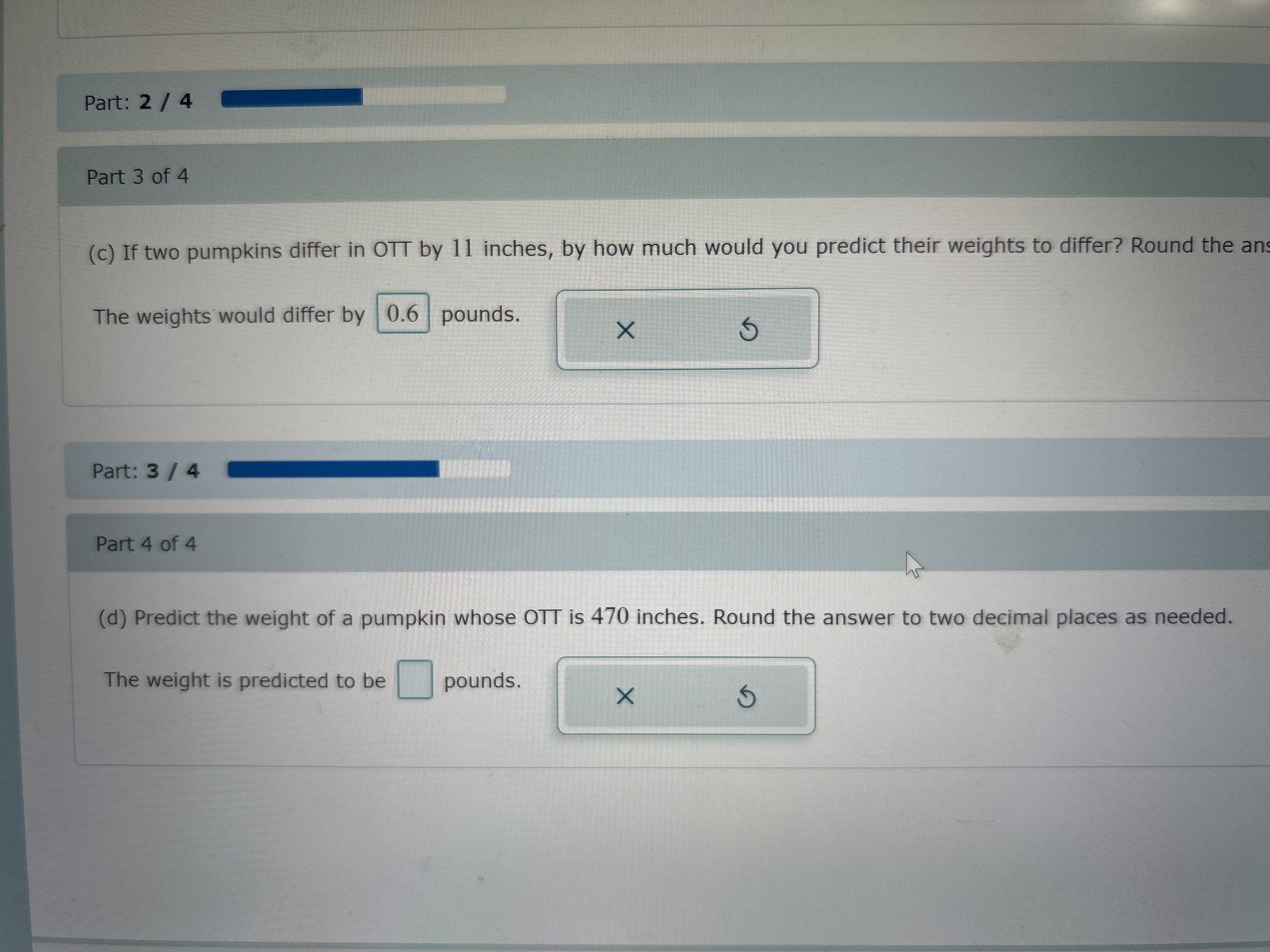 difficult to weigh a large pumpkin before it is harvested, so a