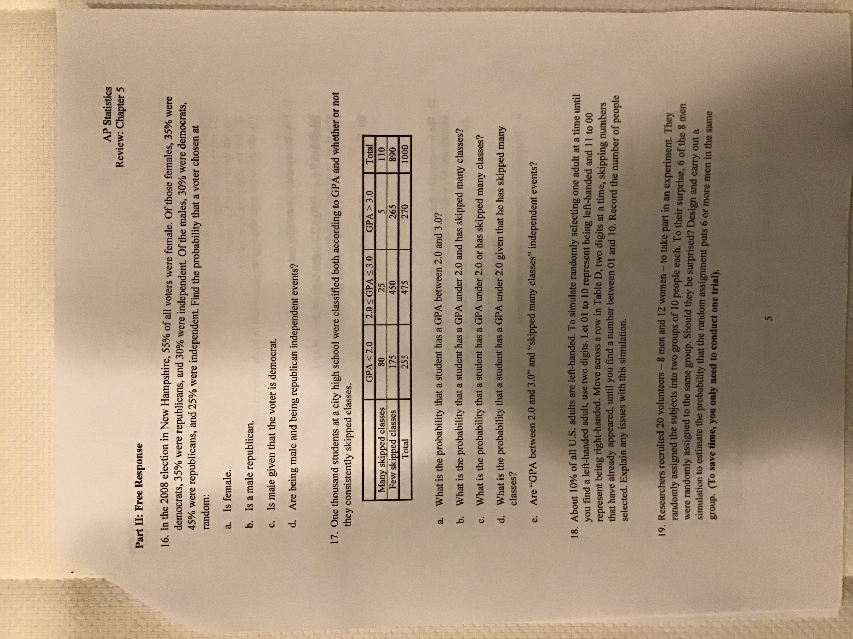 5 20. Amos is an archer who hits the target 60% of