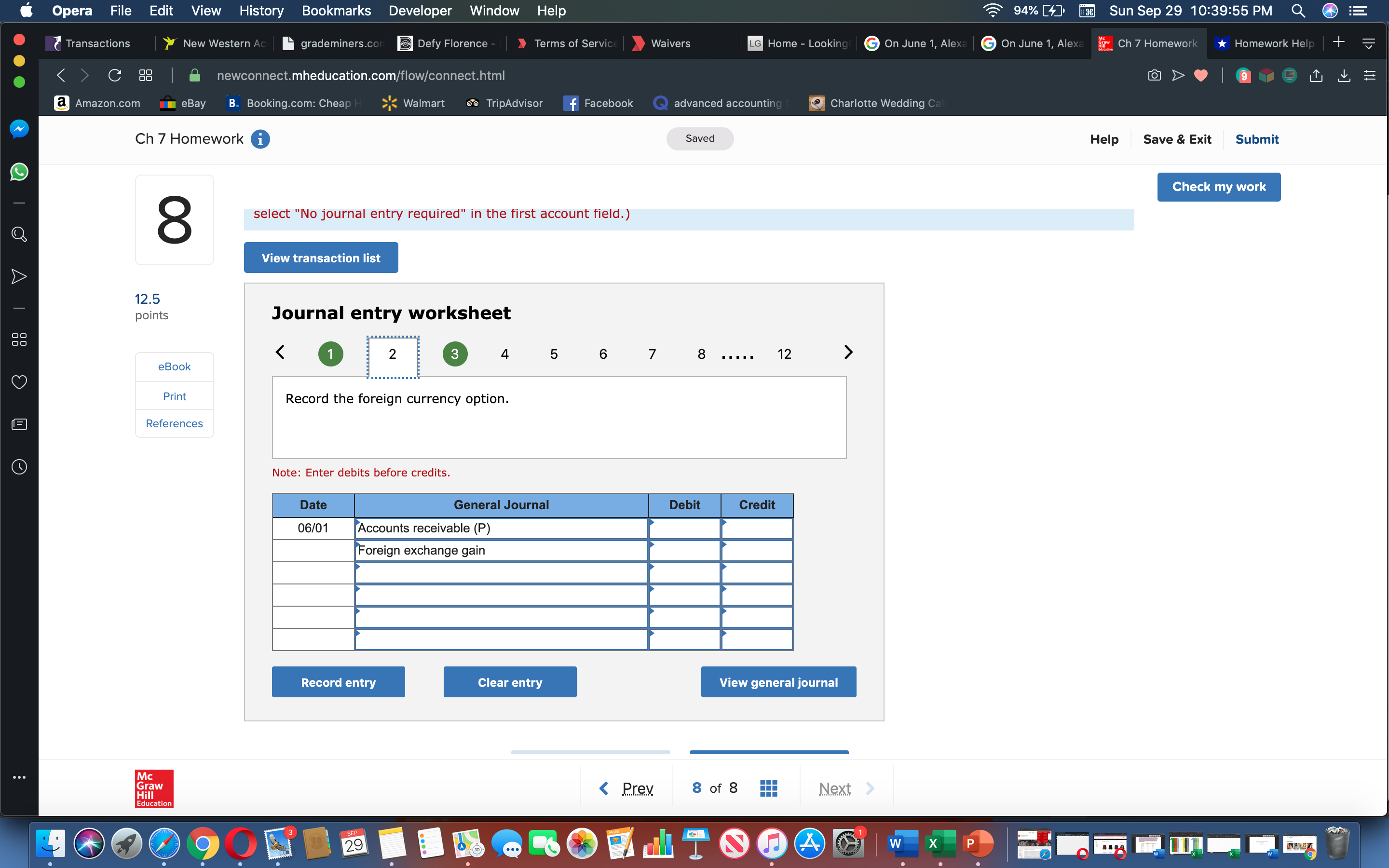 . . Print Record the sale of merchandise. E References Note: Enter