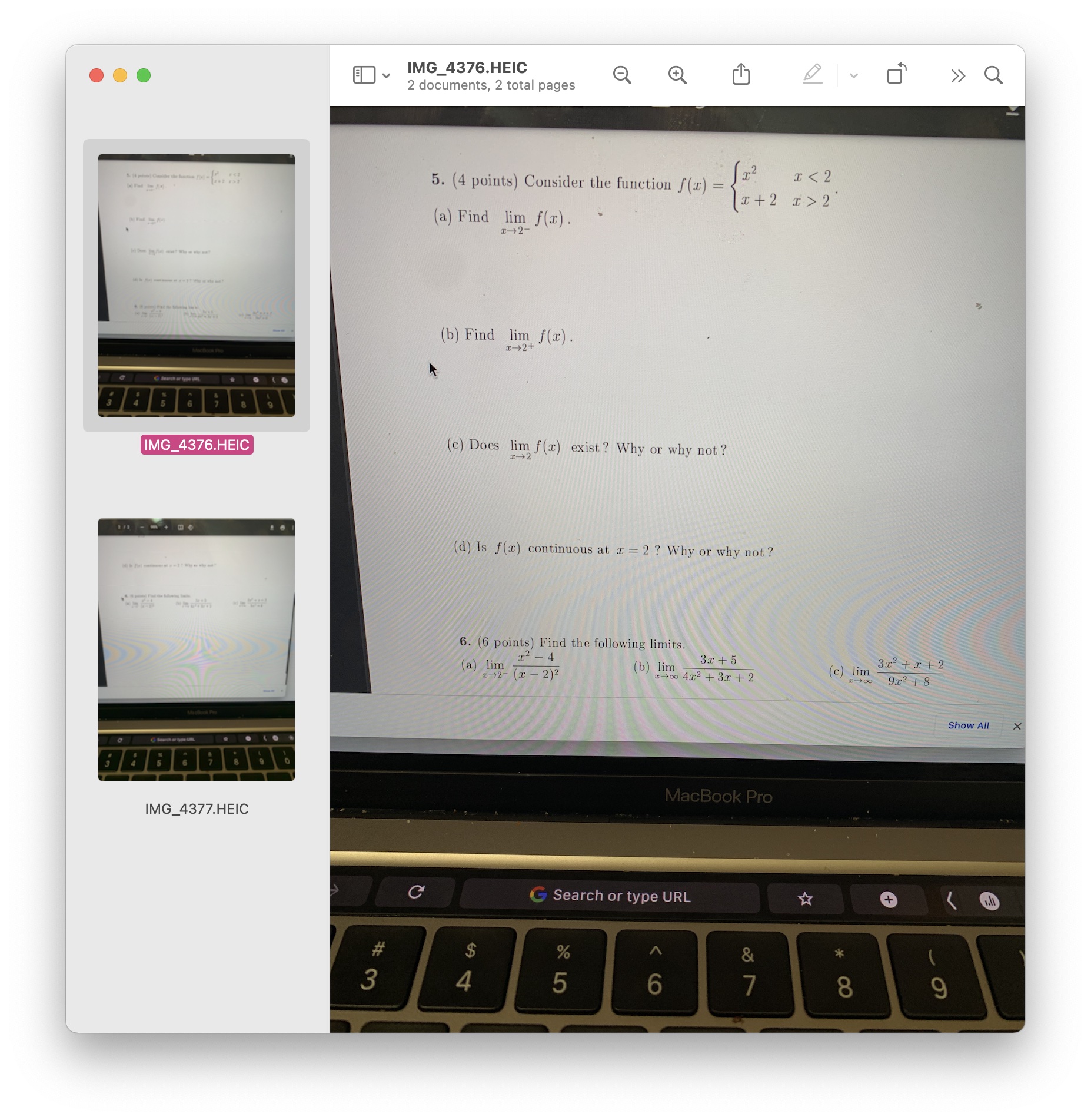  E IMG_4376.HEIC Q Q > > Q 2 documents, 2 total