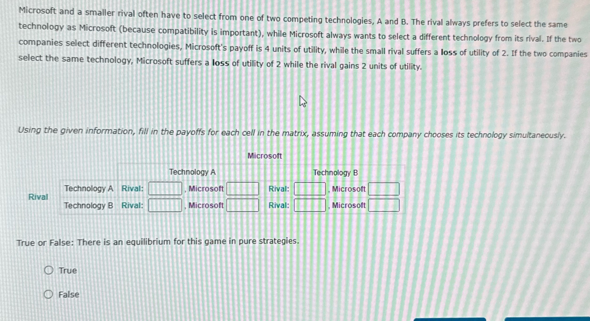  Microsoft and a smaller rival often have to select from one