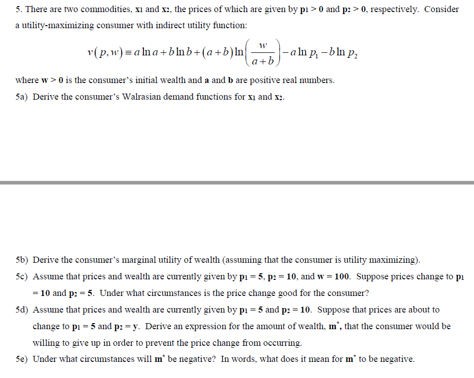 5. There are two commodities, :1 and 32, the prices of