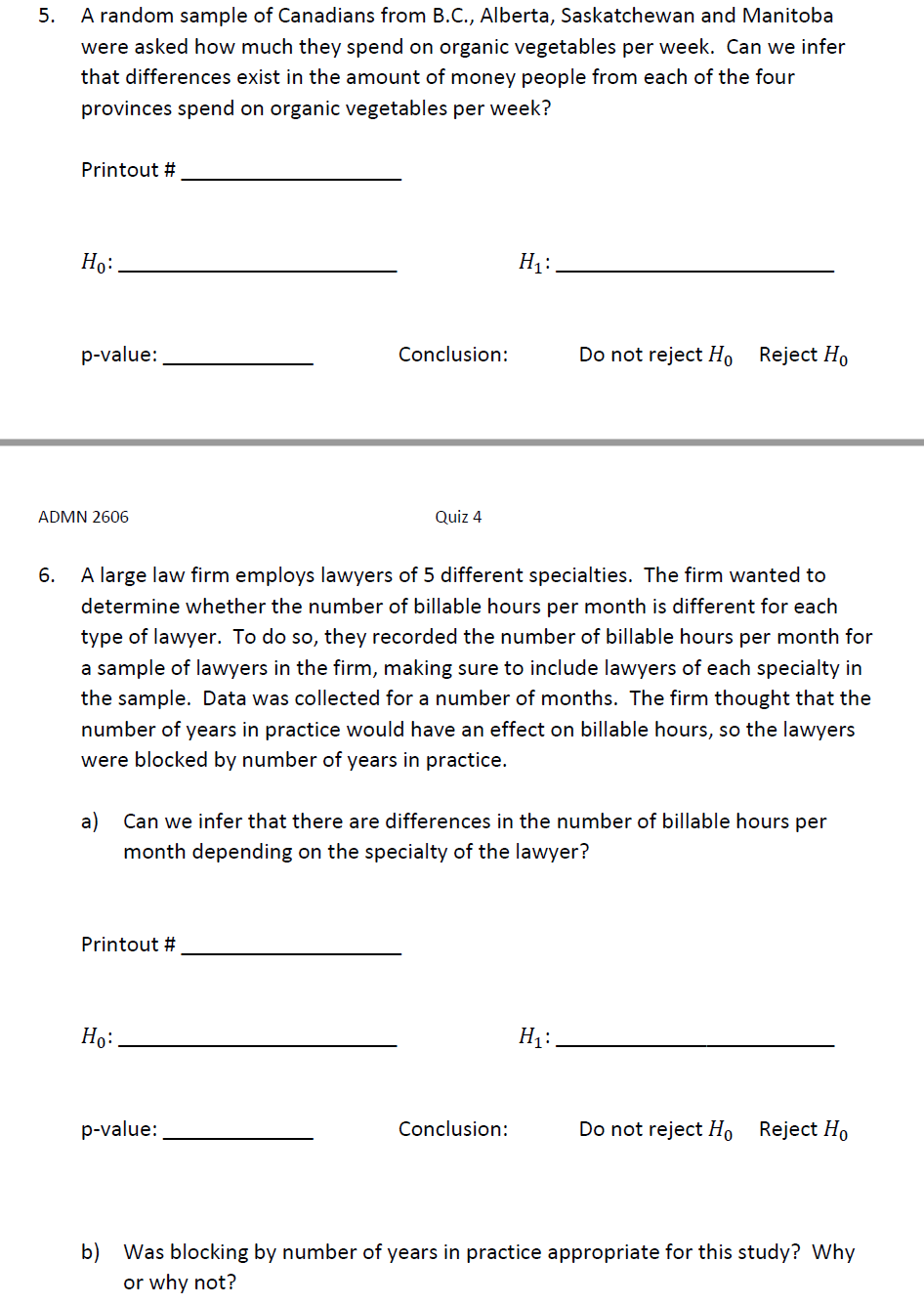 of 95% is used for each confidence interval estimate. Your solution should