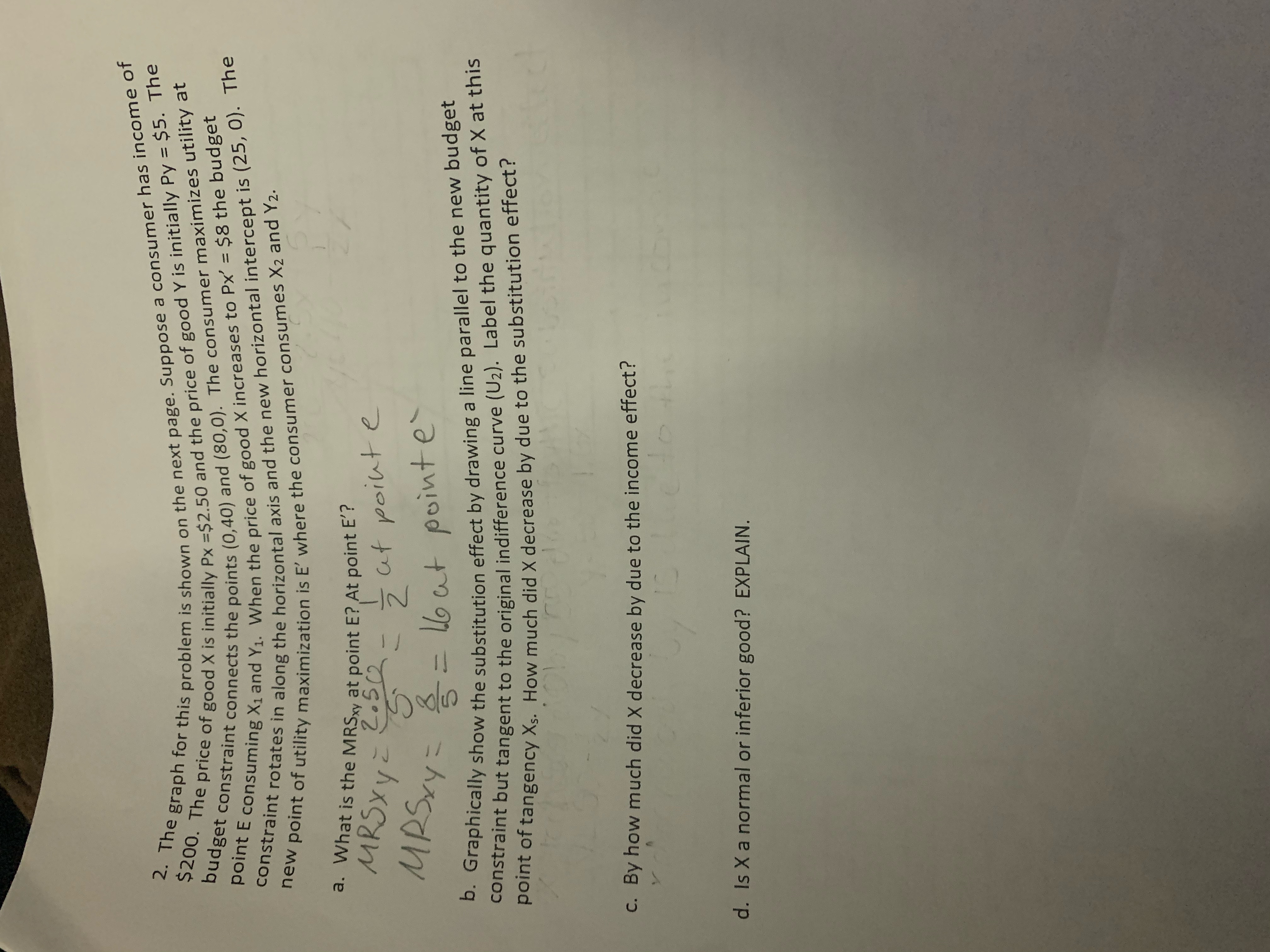 2. The graph for this problem is shown on the next