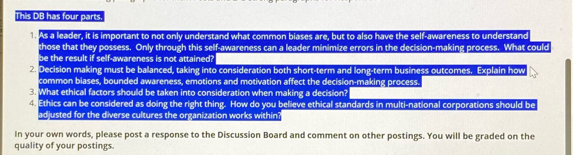 Hello tutor could you answer the highlighted areas. This DB has four