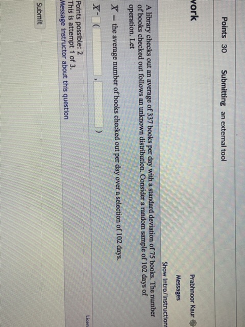 Please help me with these 3 questions Points 30 Submitting an external
