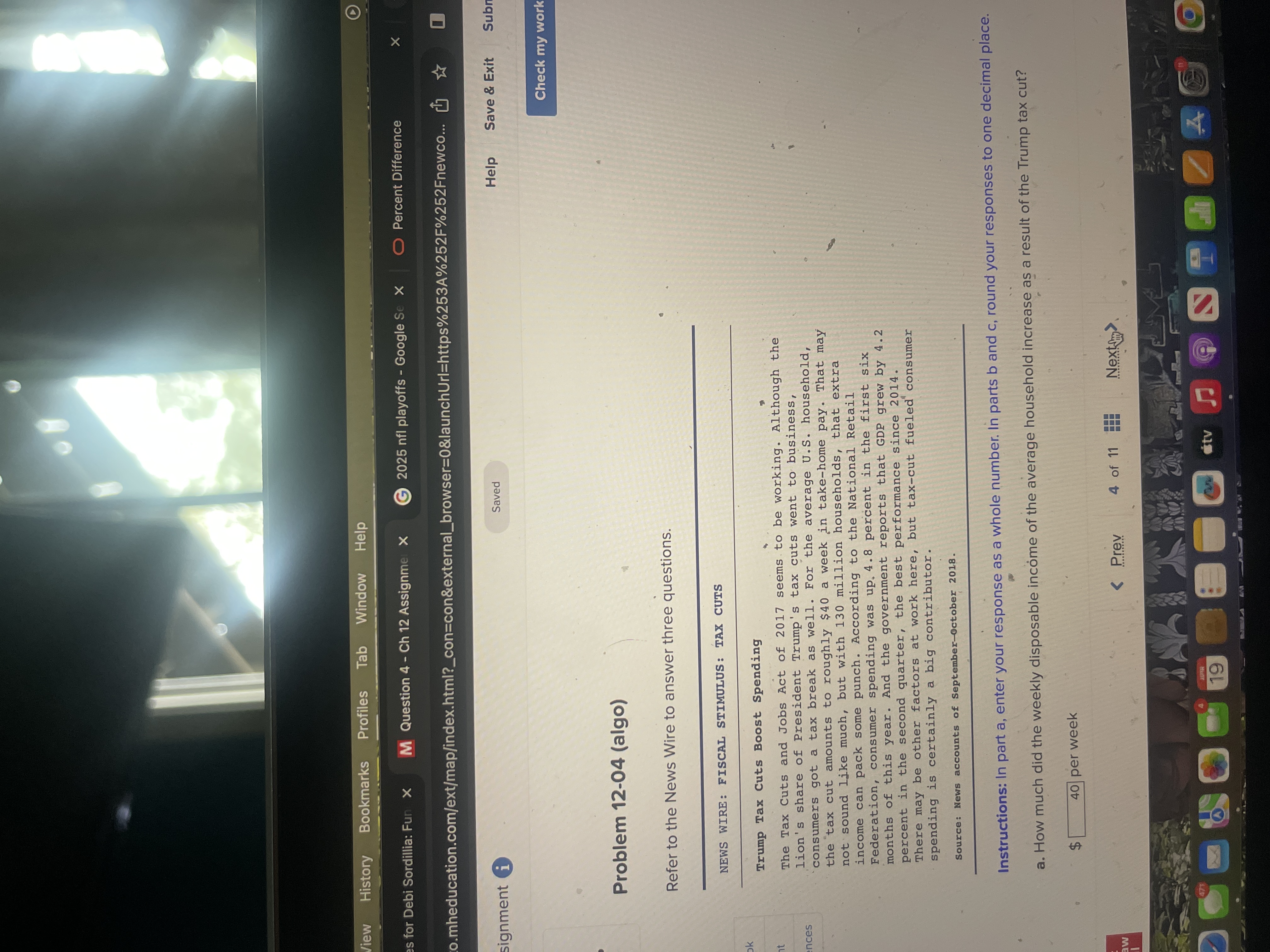 2025 nfl playoffs - Google Se X Percent Difference X o.mheducation.com/ext/map/index.html?_con=con&external_browser=0&launchUrl=https%253A%252F%252Fnewco... dj