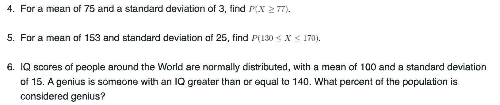 Answer the following questions using thez-score chartor by using a spreadsheet. 4.