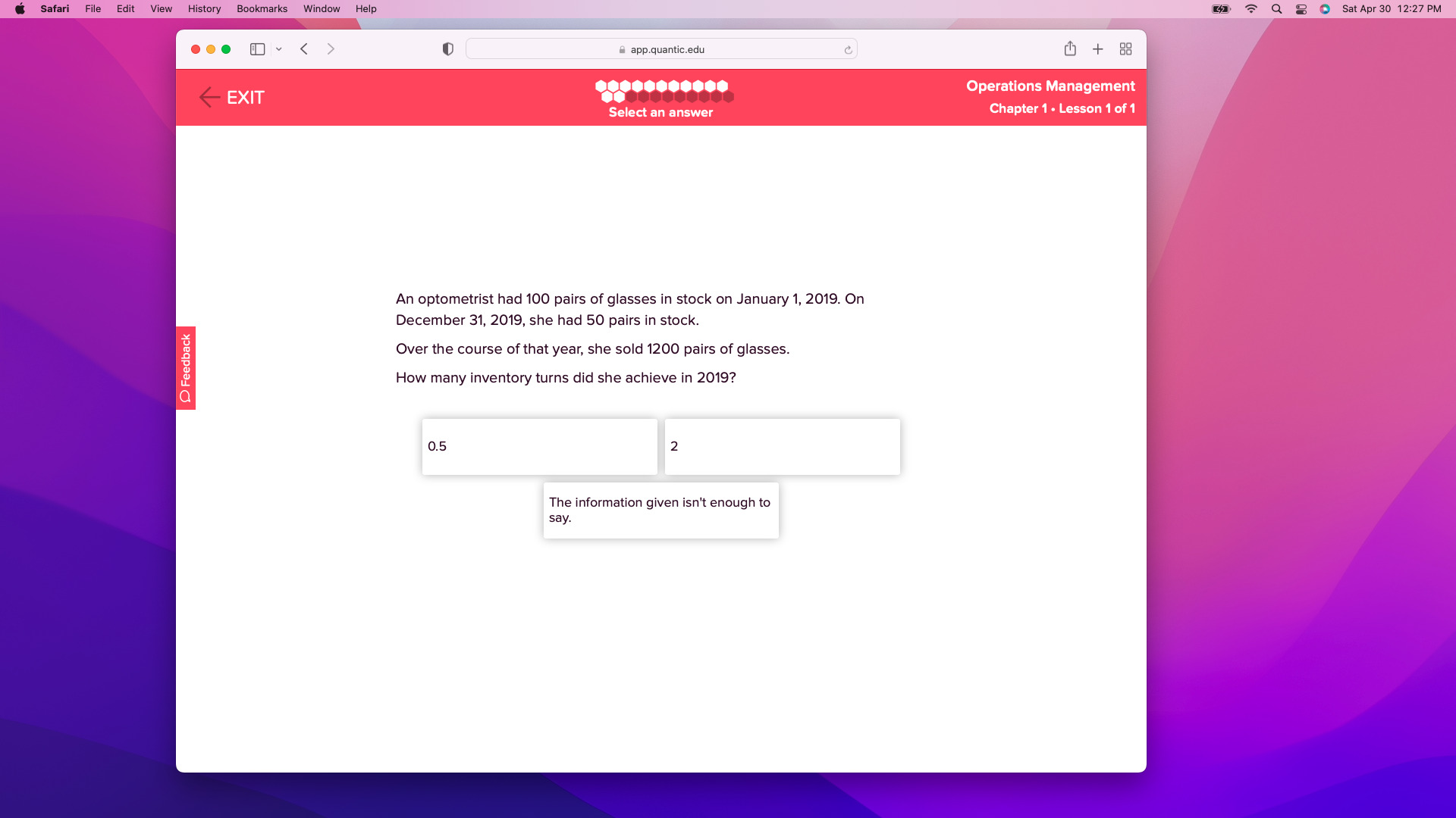  napmuamimdu [I + SE Operations Management Select In answer Chapter1 -