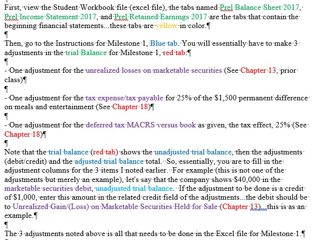 scenario, begin your workbook and discuss the impacts in your management brief,