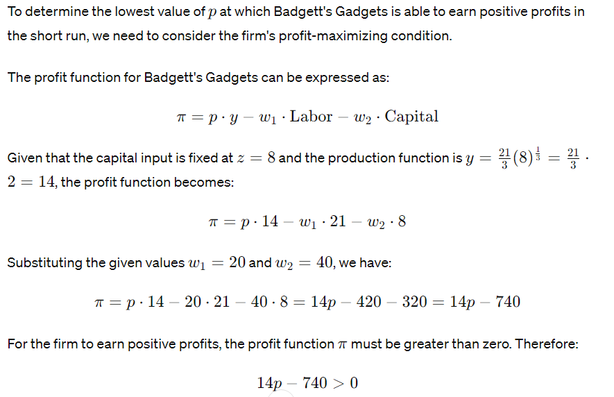 m;'f's, where x is the quantity of labor input, @3 is the