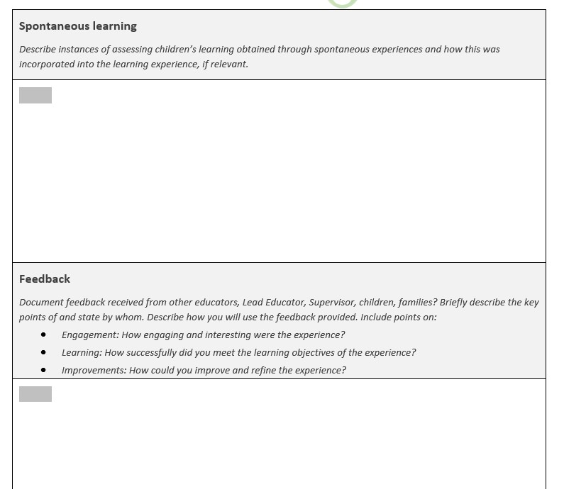 evaluation outcomes to inform future practice.Q1. Was the learning goal achieved?Q2. What