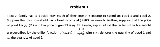 suppose that the price of good 1 is p,;=512 and the price