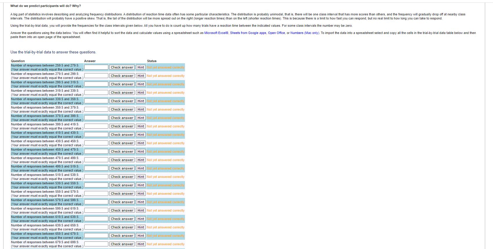 a key press as soon as a stimulus is presented. It is