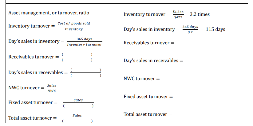 Current Liabilities Current assets PRUFROCK CORPORATION (2012) Quick Ratio Cash ratio Current