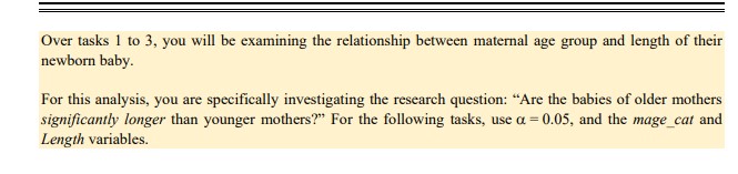 T-Test Group Statistics Std. Error Maternal age group N Mean Std. Deviation