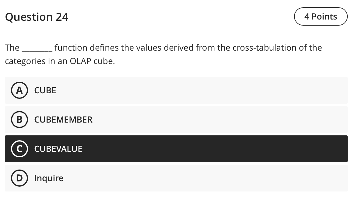 version (D) worksheet template Question 22 4 Points A(n) can be used