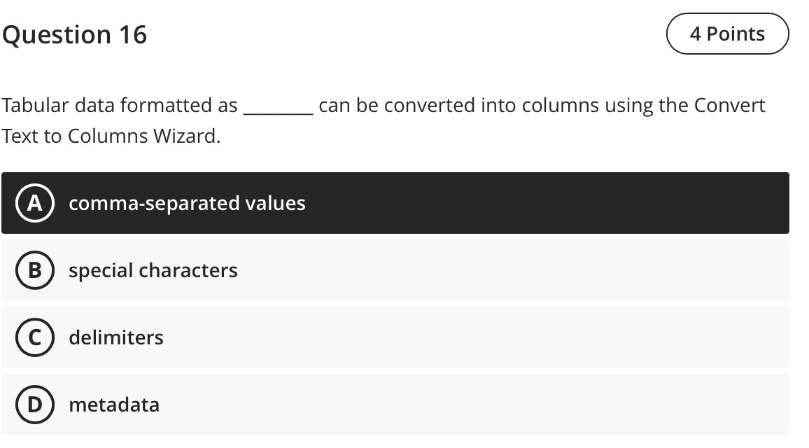 value in a series. A parameter B serial number C auto number