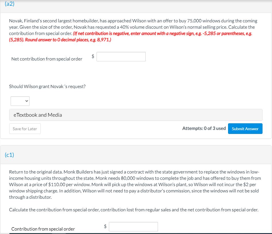 to complete thejob and has offered to buy them from Wilson at
