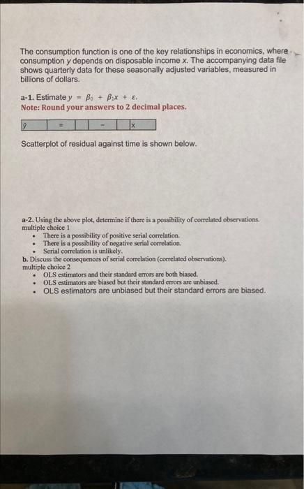 Please help with this homework assignment. See additional pictures for scatterplot and