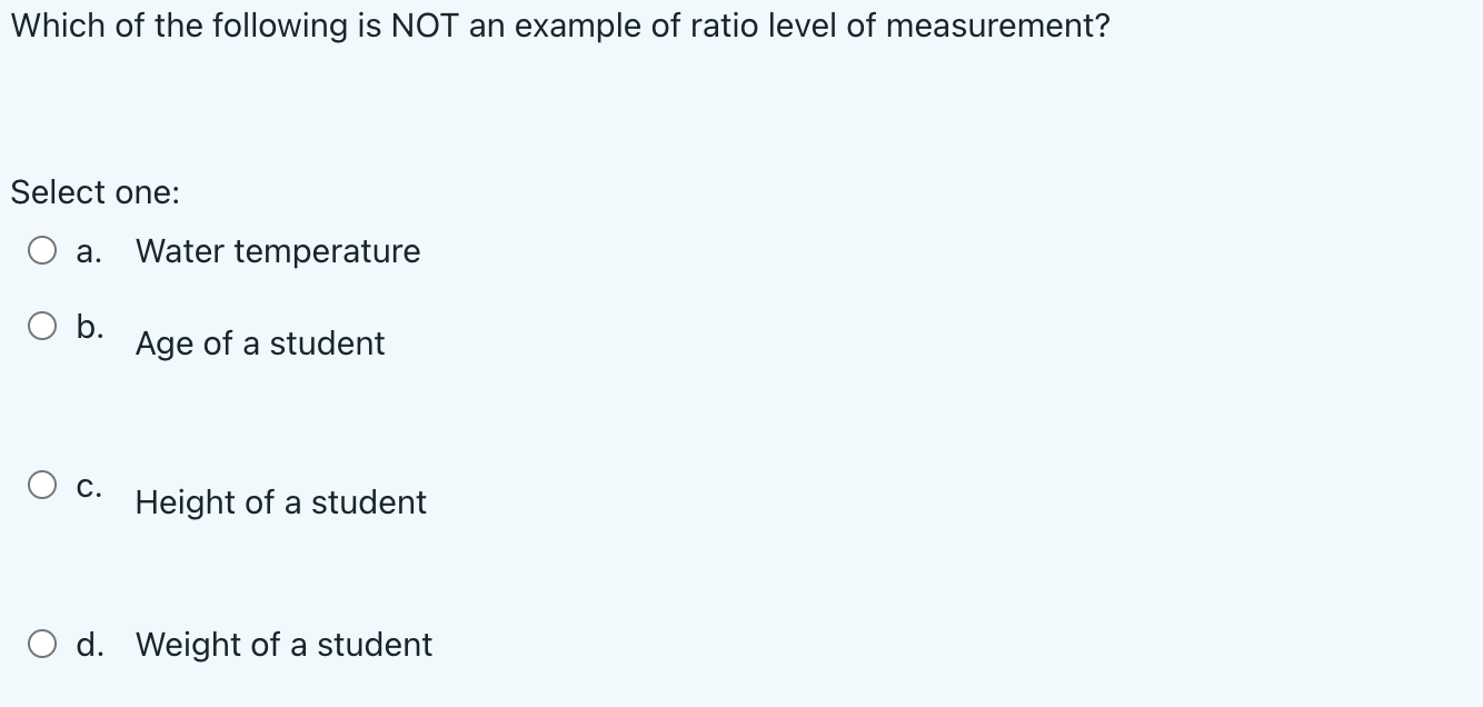 WITH LETTER PLEASE1. Which of the following is NOT an example of