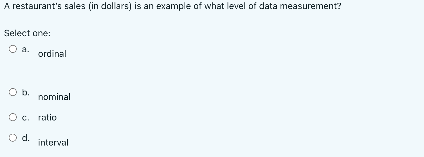 Age of a student 0 c. Height of a student 0 d.