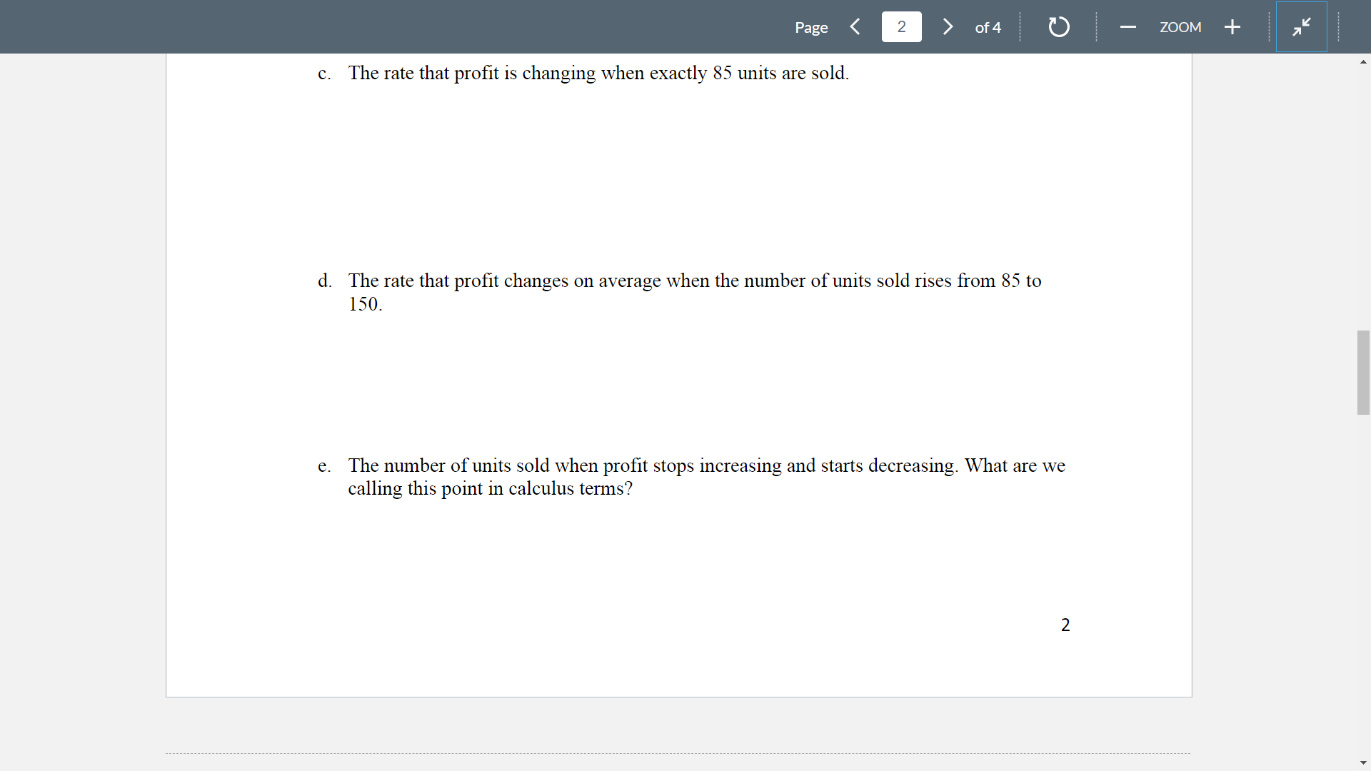 unit. In each part, please briey explain your reasoning. If you don't