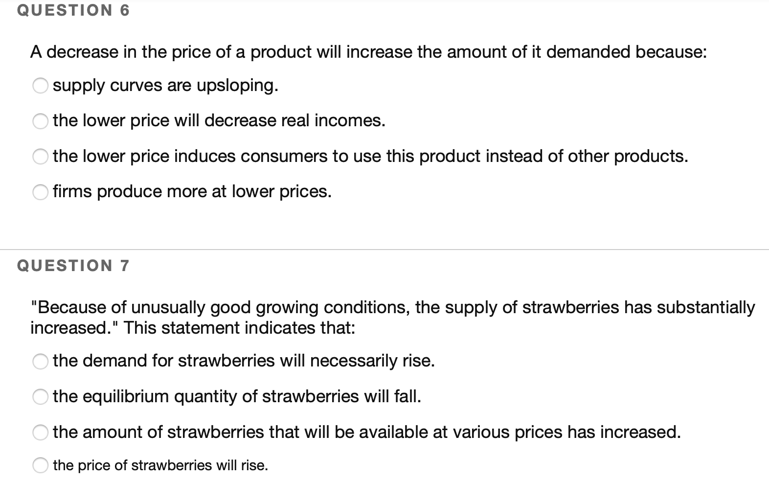 increased, this means that: F quantity demanded is greater at each possible
