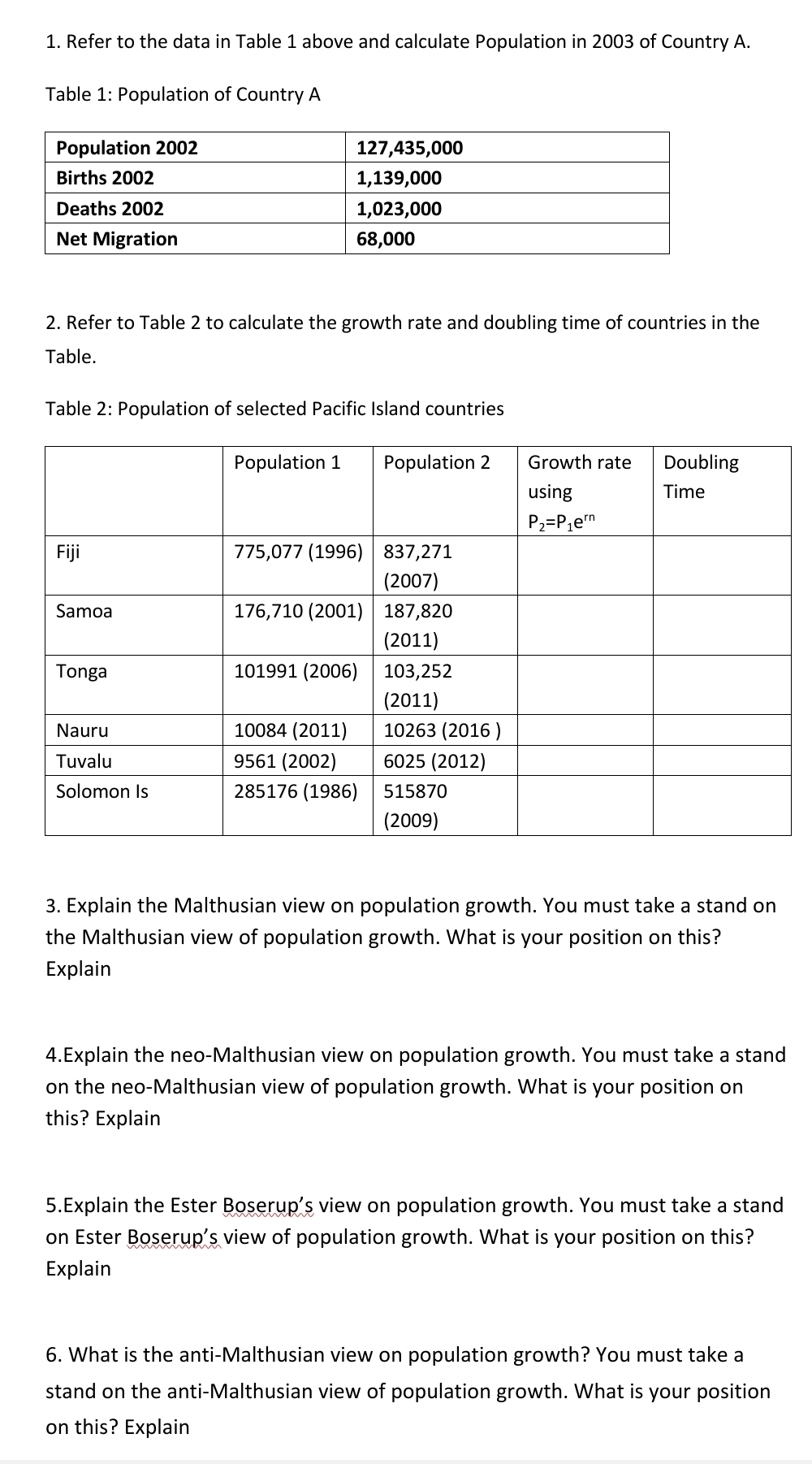 this question is very important. 1. Refer to the data in Table