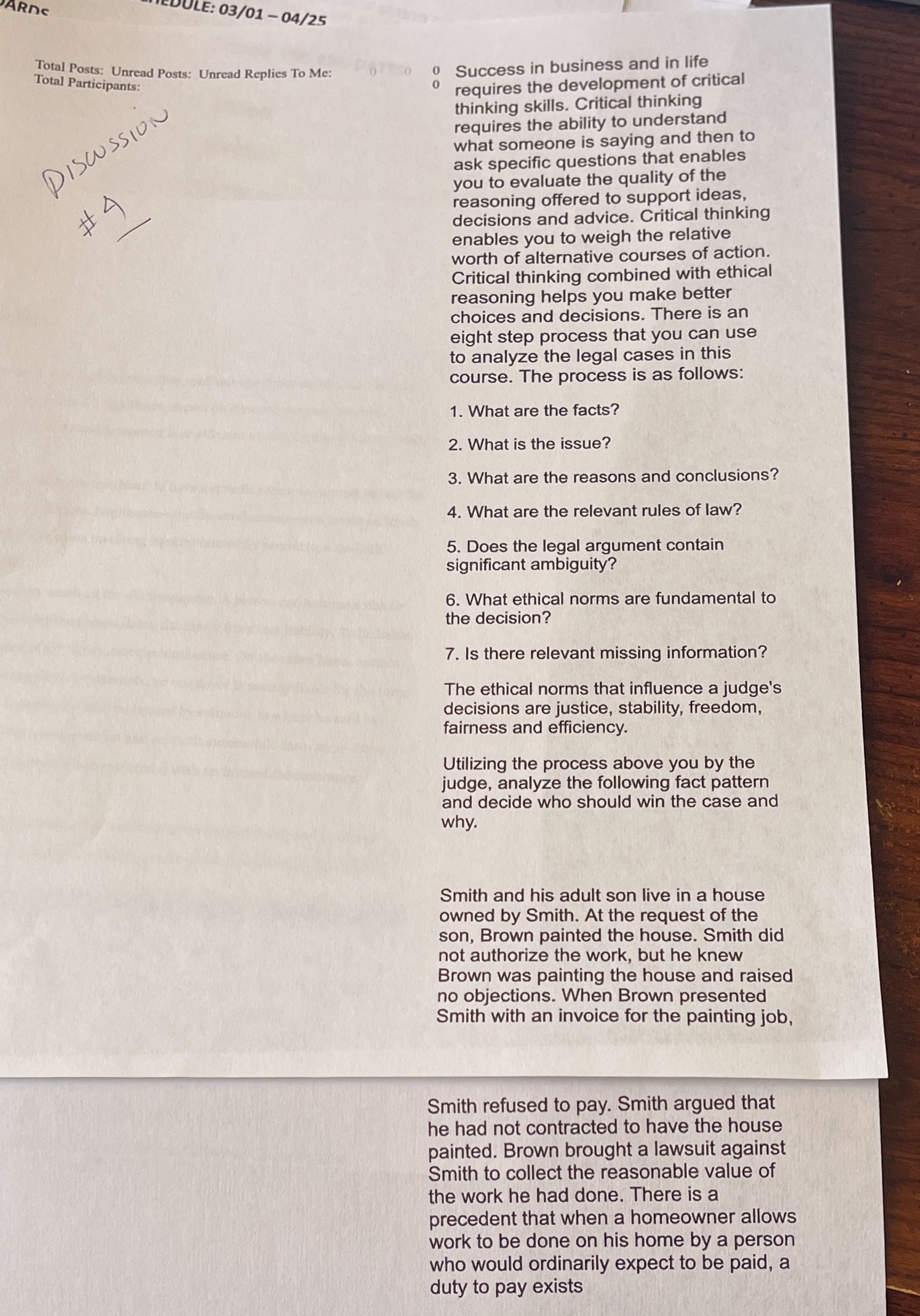 ARNE LE: 03/01 -04/25 Total Posts: Unread Posts: Unread Replies To