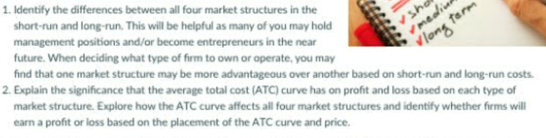 v sho short-run and long-run. This will be helpful as many of