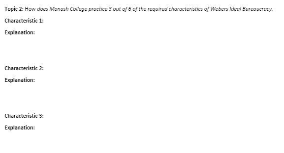 Topic 2: How does Monash College practice 3 out of 6