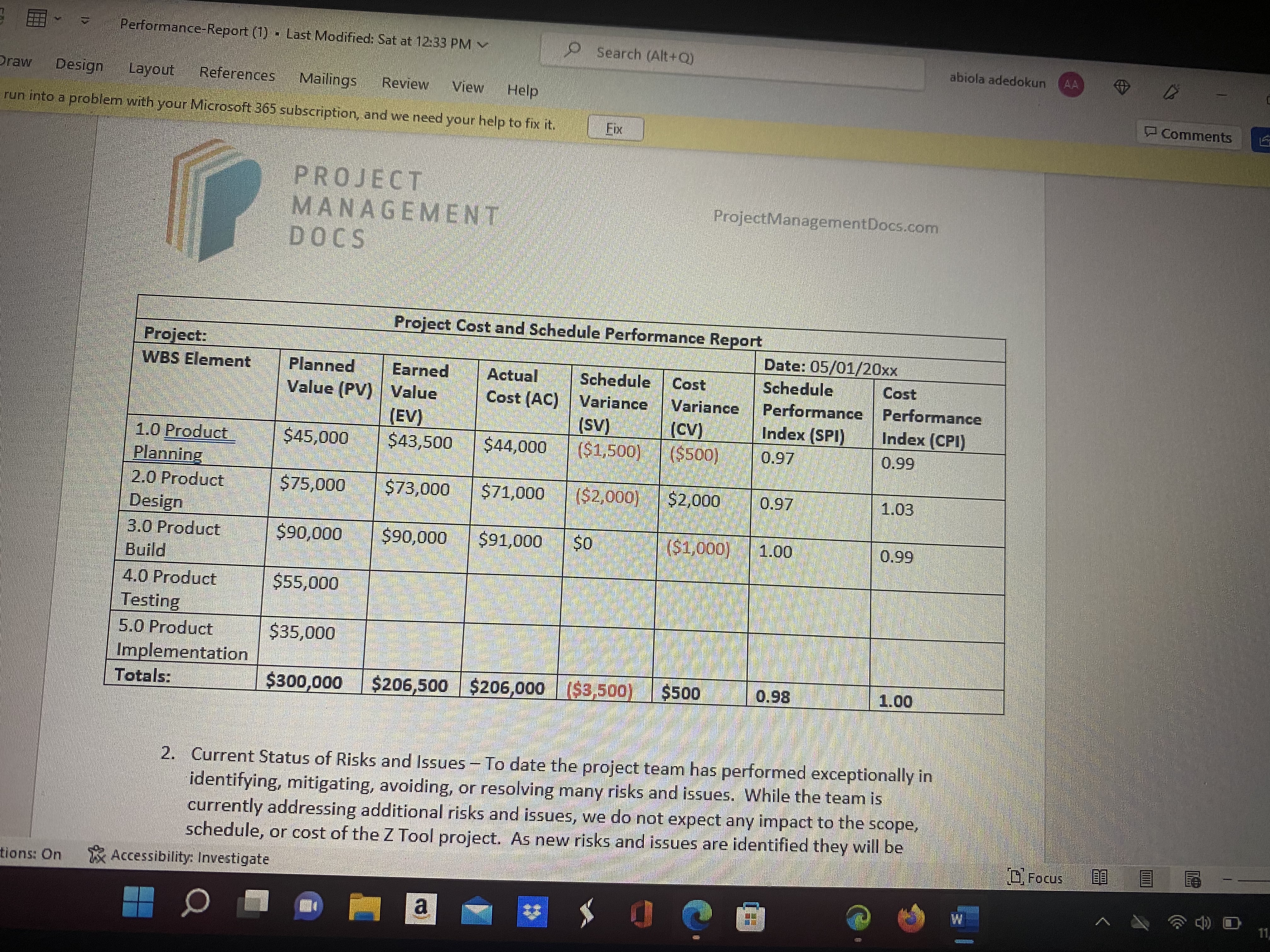 Q) abiola adedokun raw Design Layout References Mailings Review View Help Comments