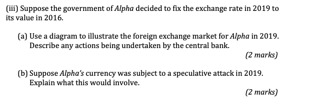 alphas currency... to gain both marks for this question. Thank you Alpha