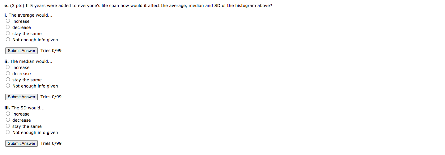 of a large population. The height of each block is given in