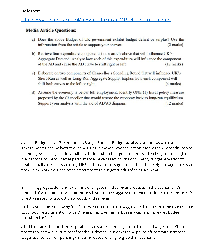 these departments, there will be both short. term and long term growth.