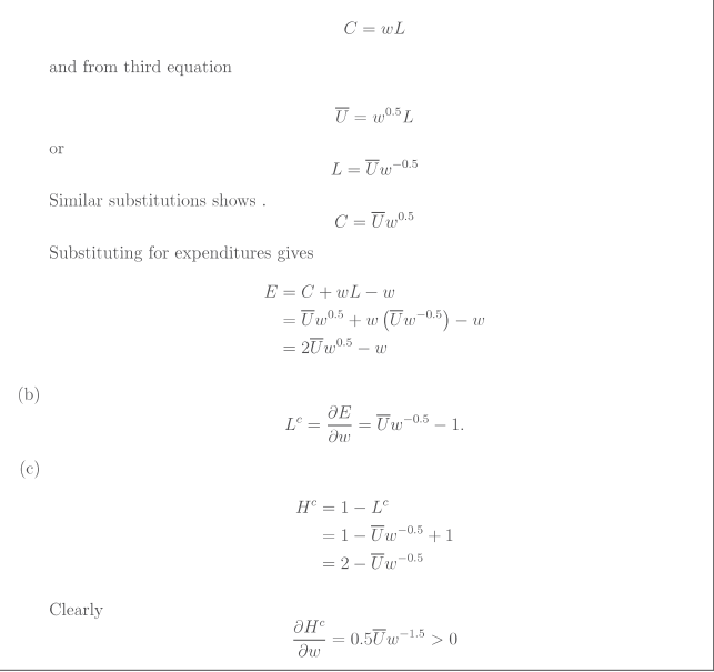 00.5 10.5 This person is constrained by two equations: (1) an income